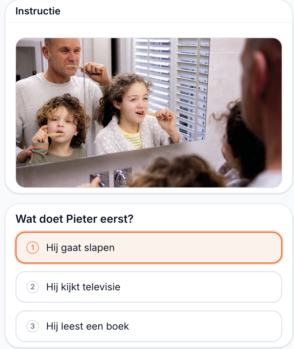 Exam runner screenshot